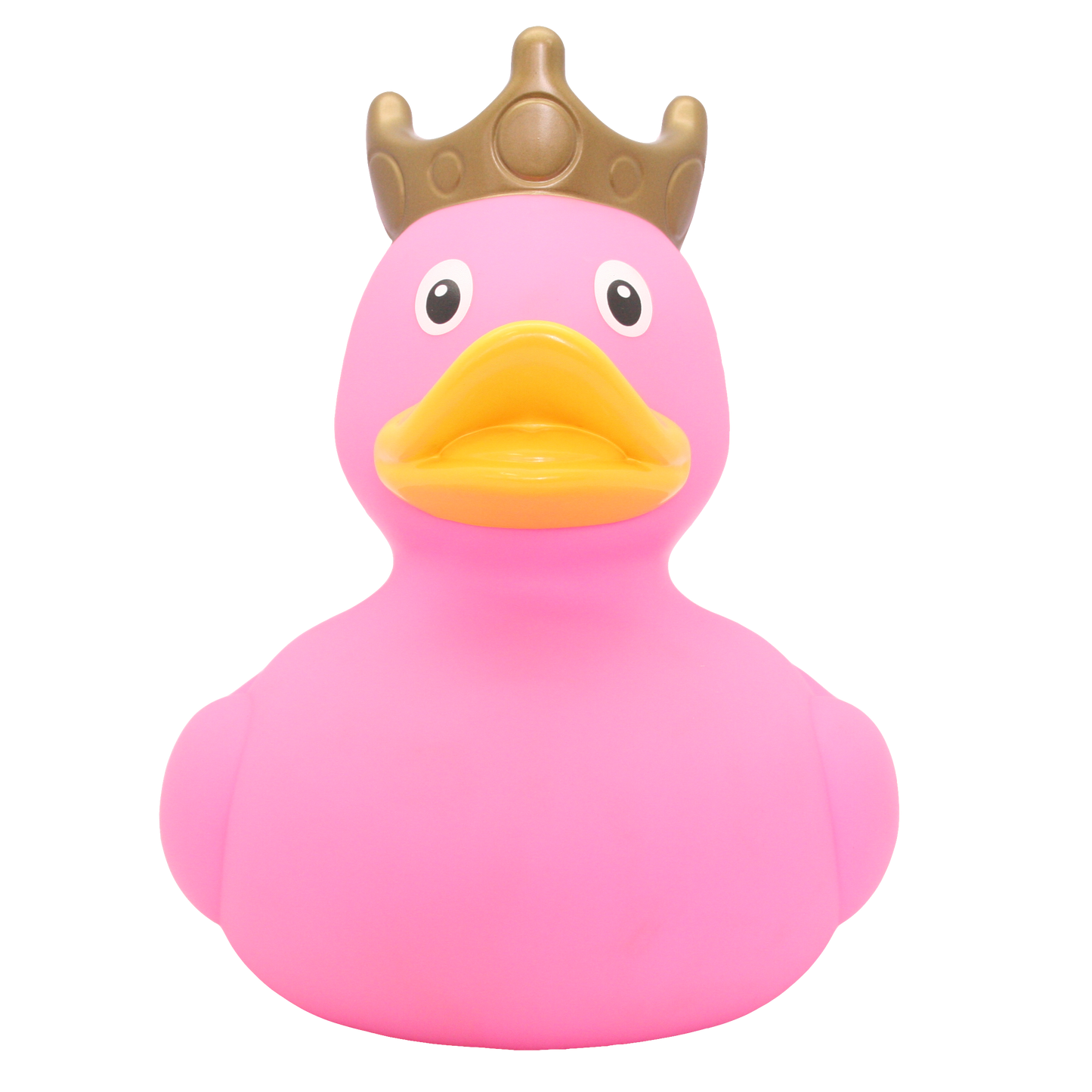 Vinyl Personalised XXL Pink Rubber Duck with Crown, 25 cm By Lilalu