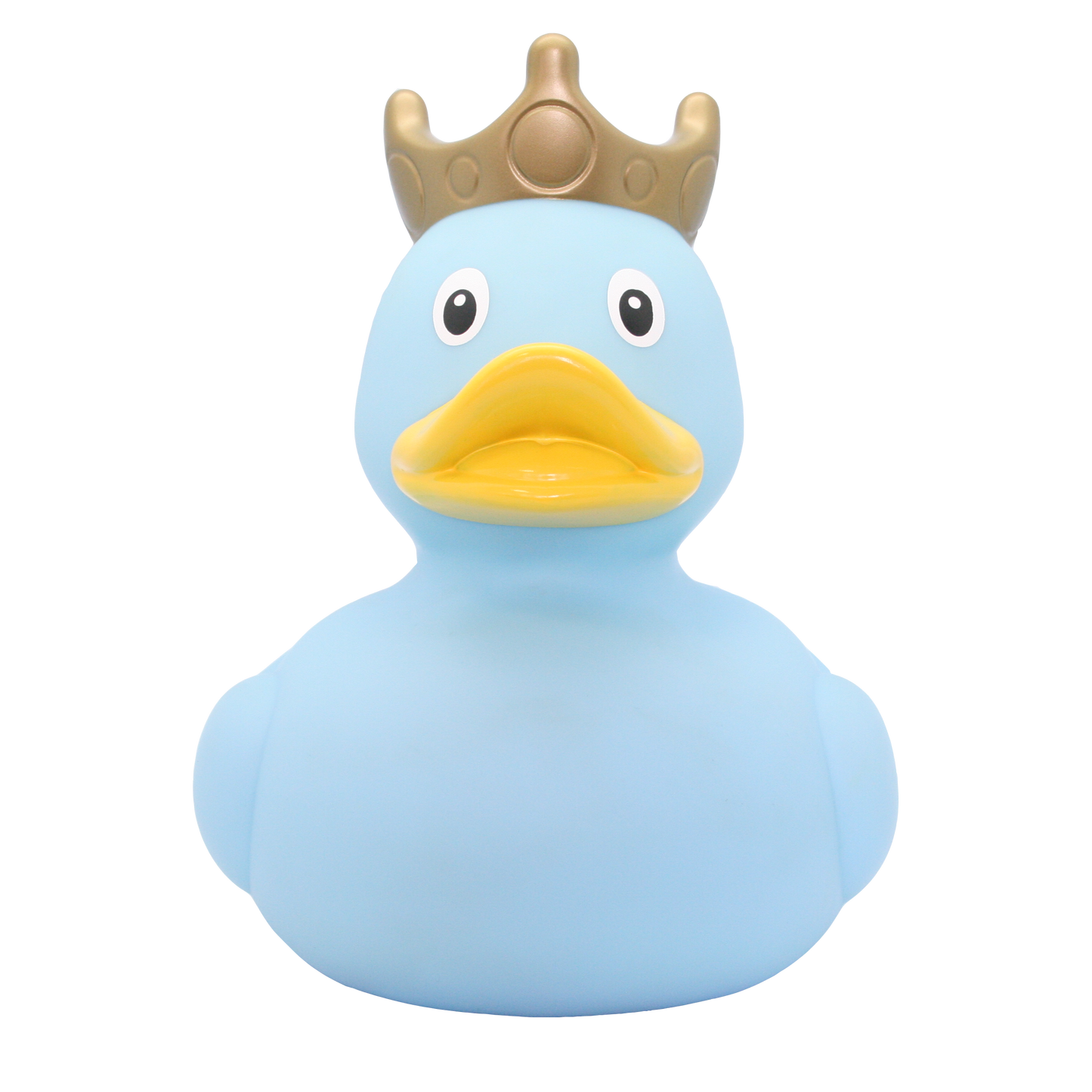 Vinyl Personalised XXL Blue Rubber Duck with Crown, 25 cm By Lilalu