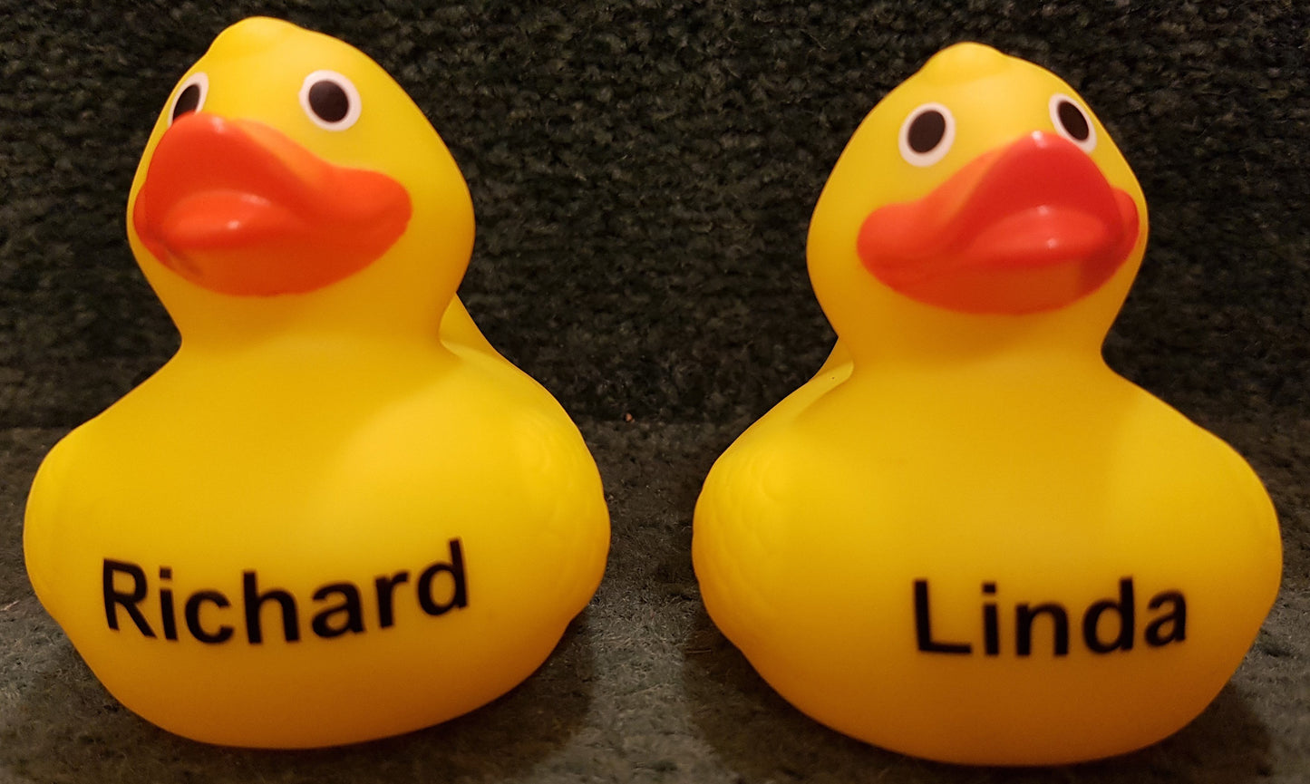 8cm Personalised Rubber Duck - Any Name or Phrase