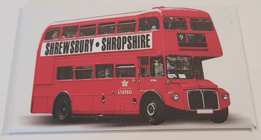 Fridge Magnet - Shrewsbury Red Bus