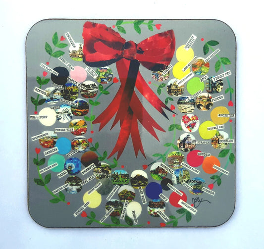 Shropshire Wreath Coaster Designed by Lyn Evans