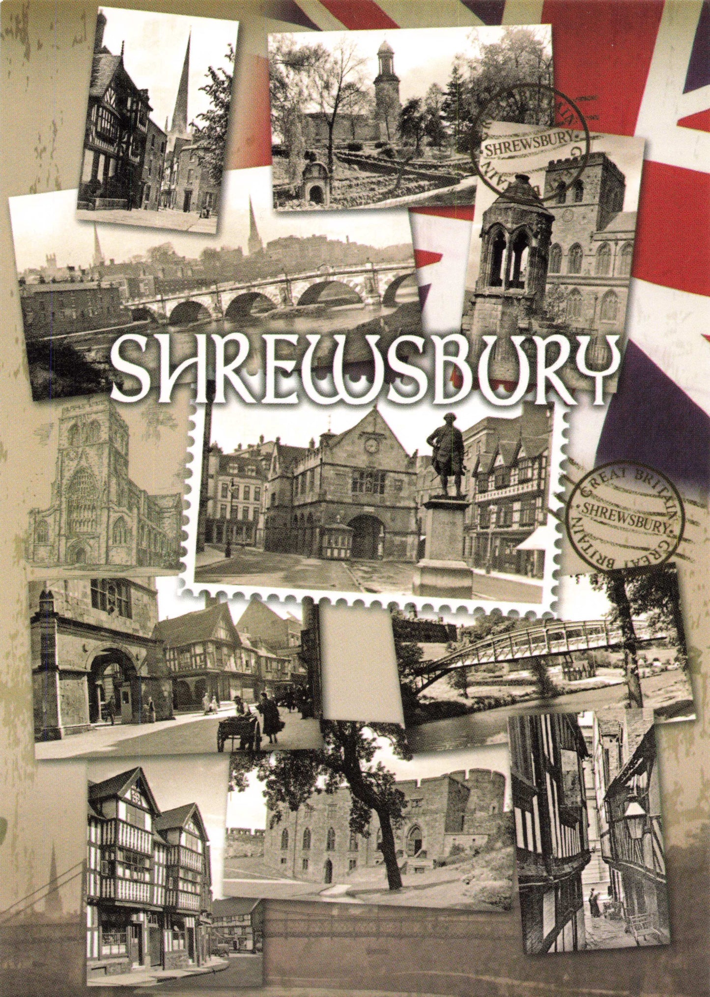 Memories of Shrewsbury Postcard