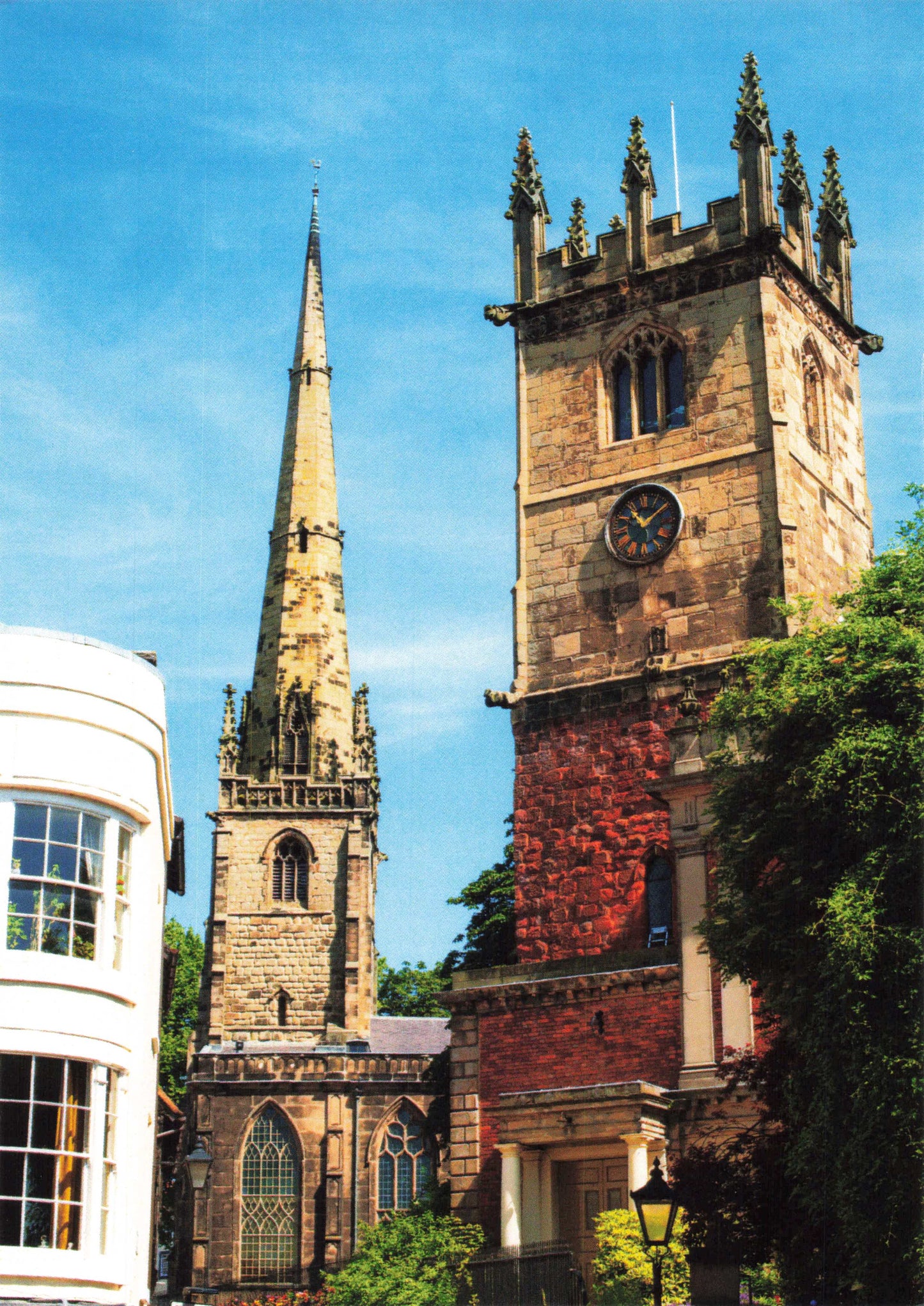 Churches St Almund St Julian Shrewsbury Post Card