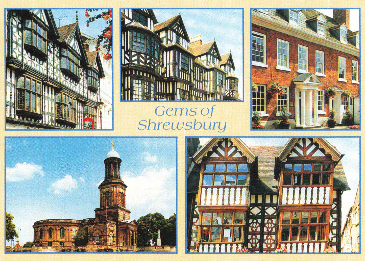 Gems of Shrewsbury Postcard