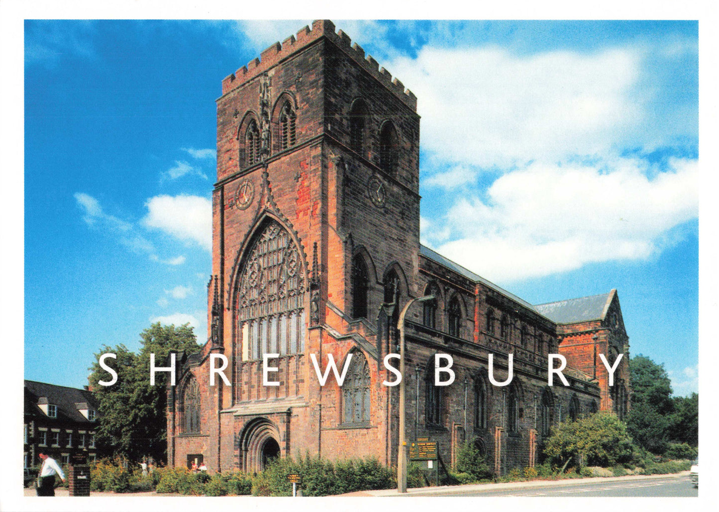 Shrewsbury Abbey Postcard