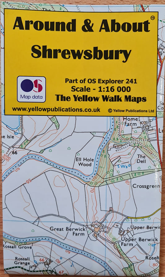 Yellow Walk Maps Carding Shrewsbury