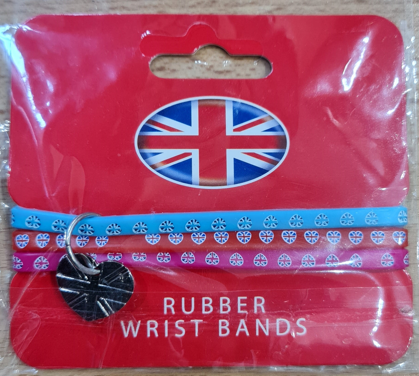 UK Flag Rubber Wrist Bands
