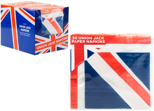 Union Jack 3 PLY Napkins Pack of 20