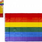 Rainbow Pride Flag With Grommets 52″ X 31″
