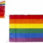 Rainbow Pride Flag With String 33″ X 23″