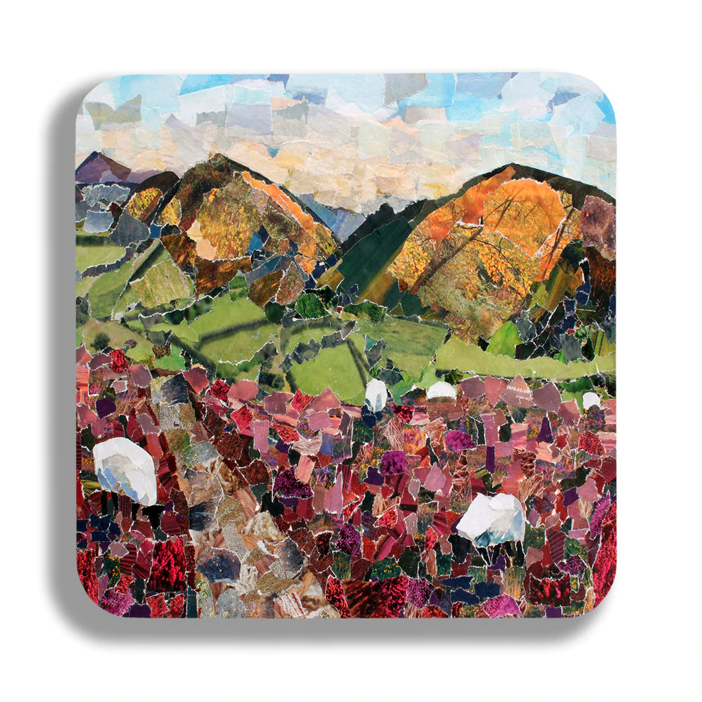 Stretton Hills Shropshire Coaster Designed by Lyn Evans