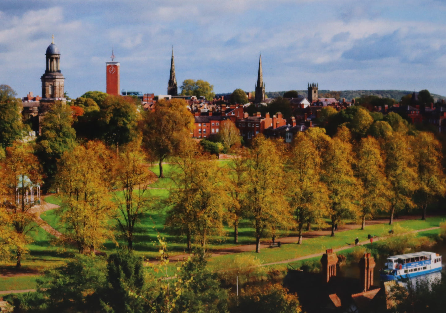 Autumn Blank Shrewsbury Post Card