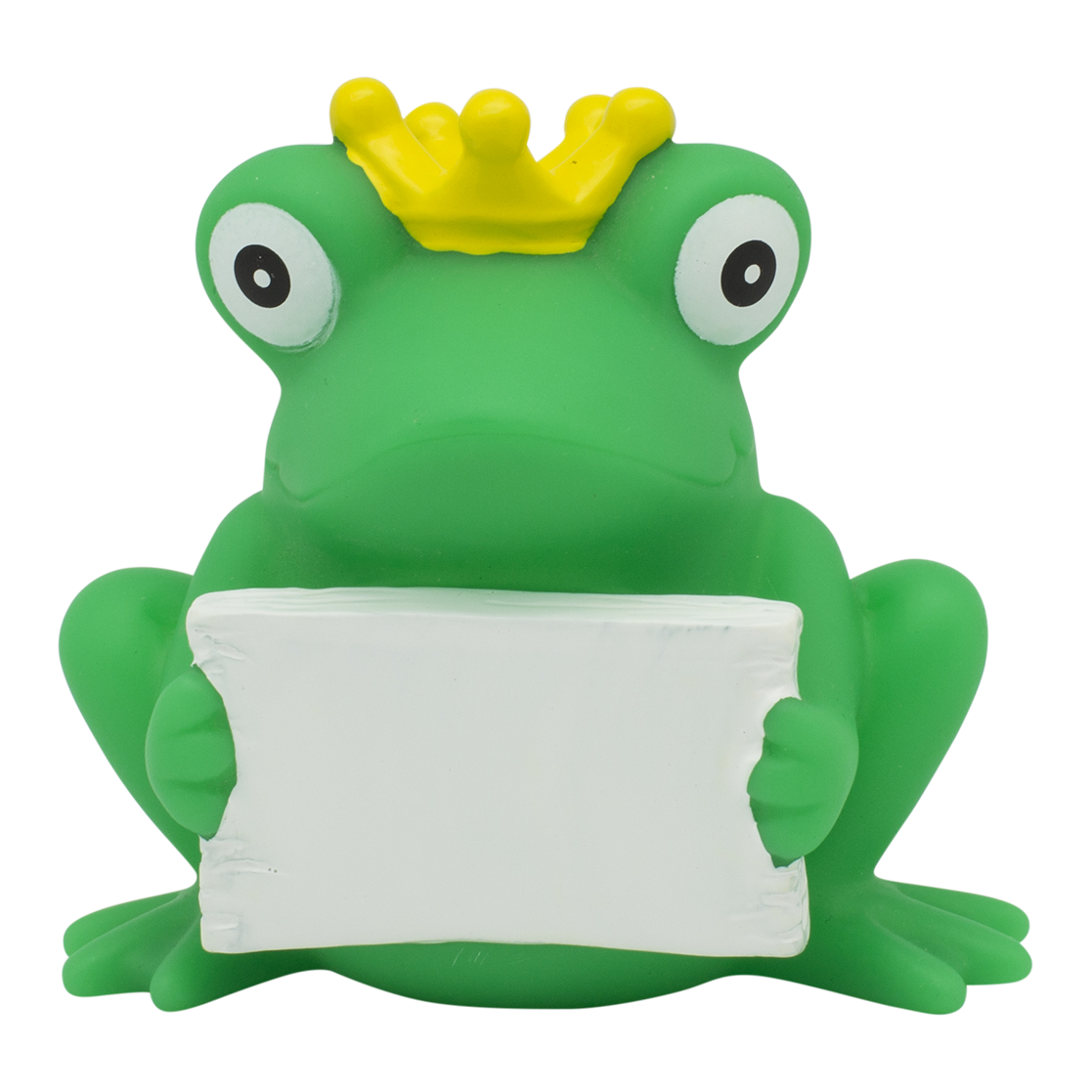 Personalised Frog Rubber Duck with Greeting Sign By Lilalu