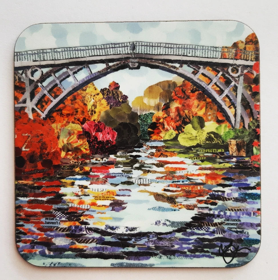 Ironbridge in Autumn Coaster Designed by Lyn Evans