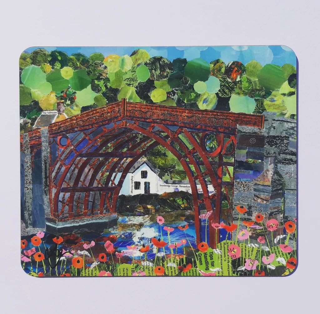 Ironbridge in Red Placemat Designed by Lyn Evans