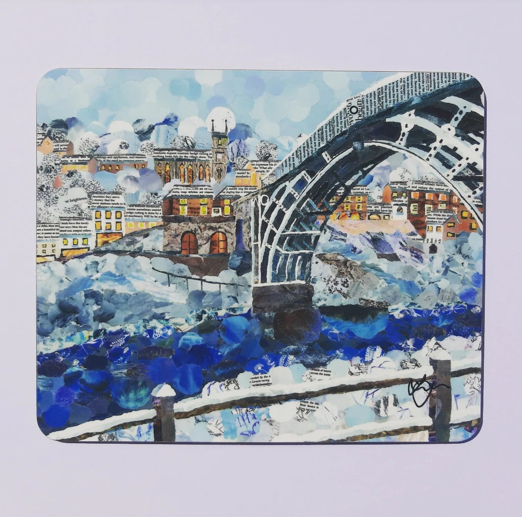 Ironbridge in Winter Placemat Designed by Lyn Evans