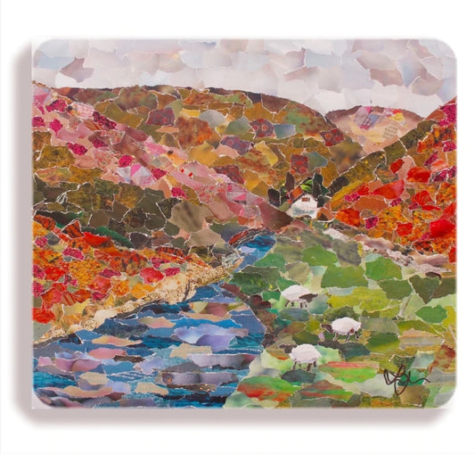 Carding Mill Valley Shropshire Placemat Designed by Lyn Evans