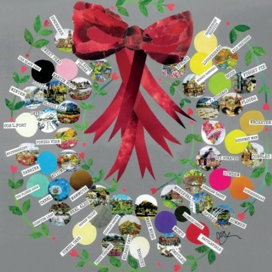 Shropshire Wreath Greetings Card Designed by Lyn Evans