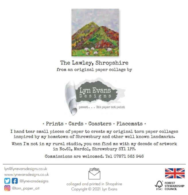 Lawley Shropshire Greetings Card Designed by Lyn Evans