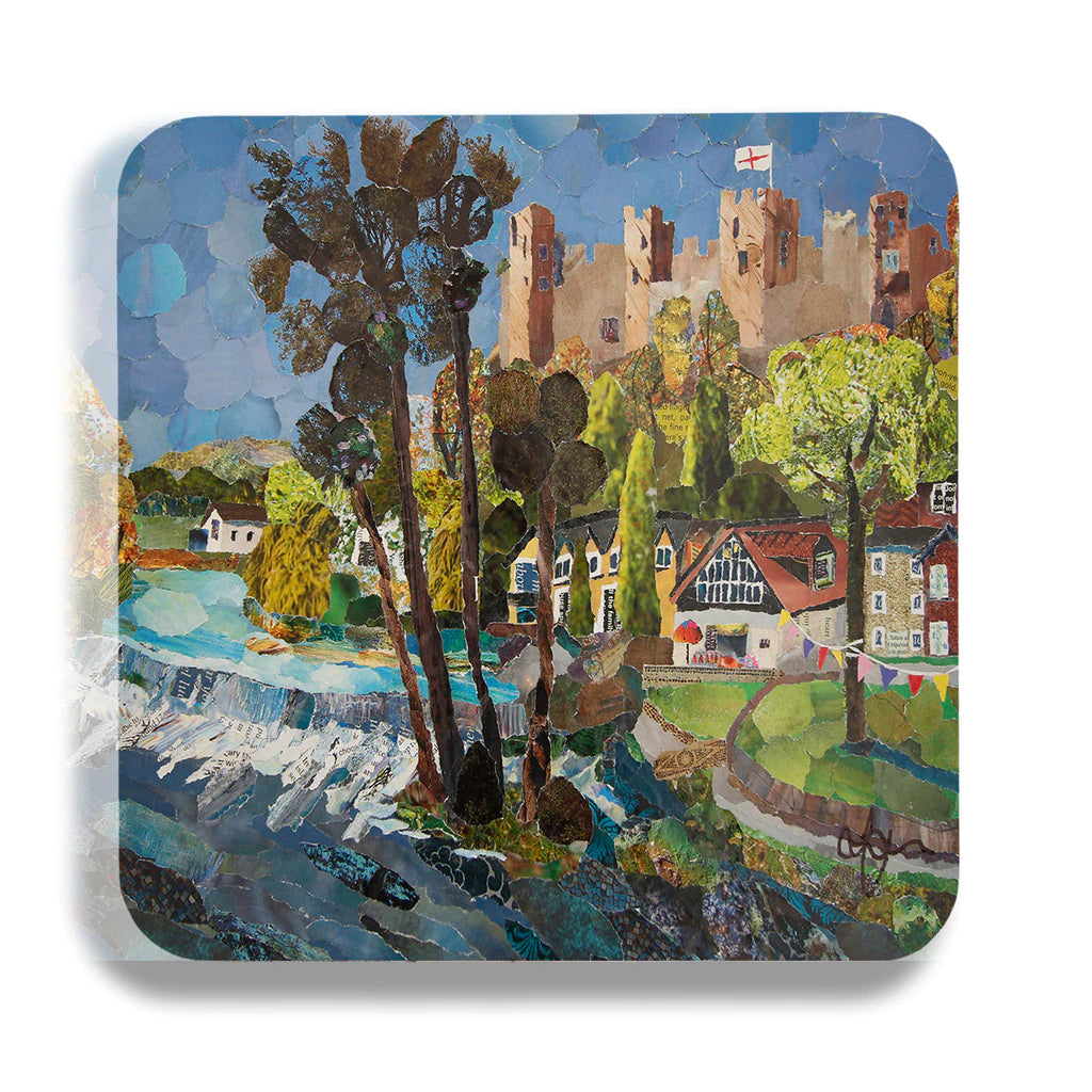 Ludlow Castle Shropshire Coaster Designed by Lyn Evans
