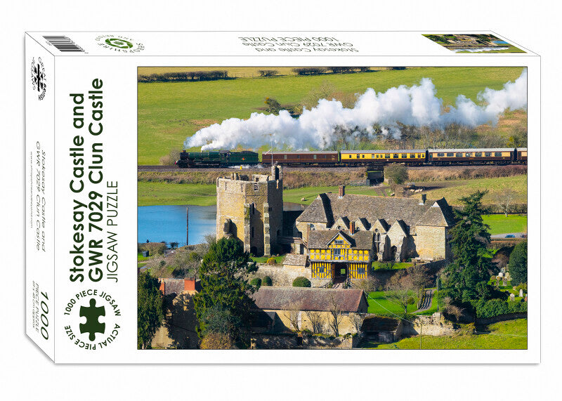 Stokesay Castle and GWR 7029 Clun Castle Shropshire Jigsaw