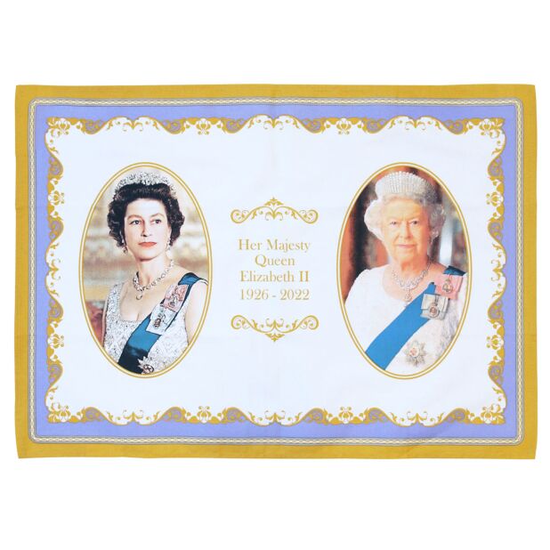 Her Majesty Queen Elizabeth II Commemorative Tea Towel