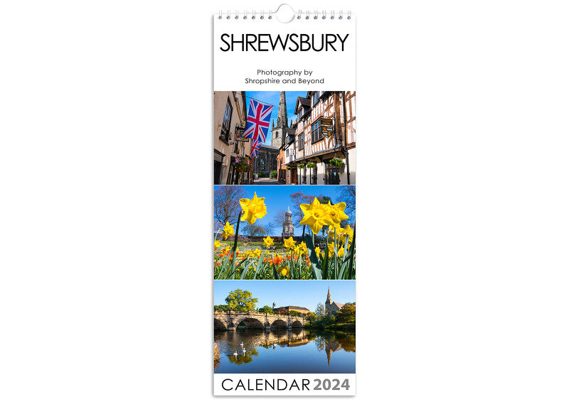 Slimline Shrewsbury 2024 Calendar